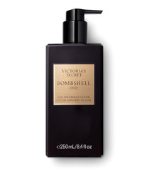 Victoria's Secret Bombshell Oud creamy lotion texture closeup, demonstrates smooth absorption