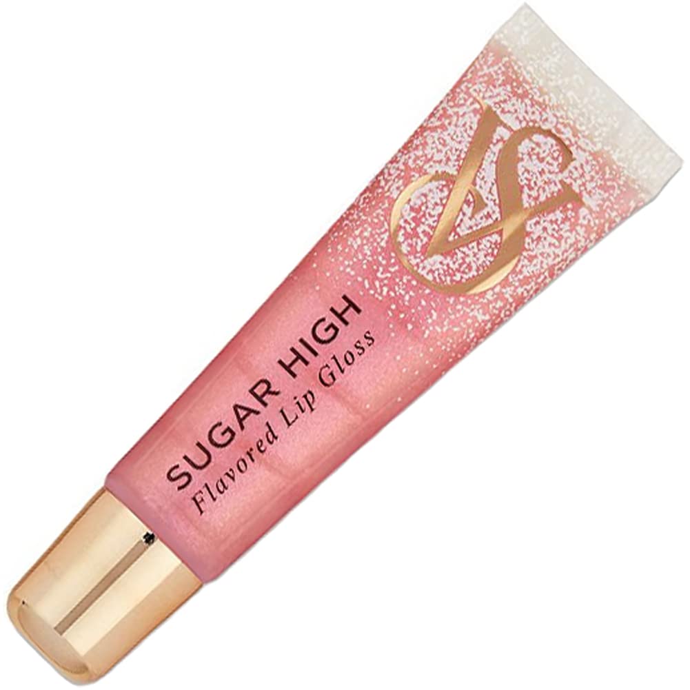 Victoria's Secret Sugar High front tube showing glossy finish and compact size benefit