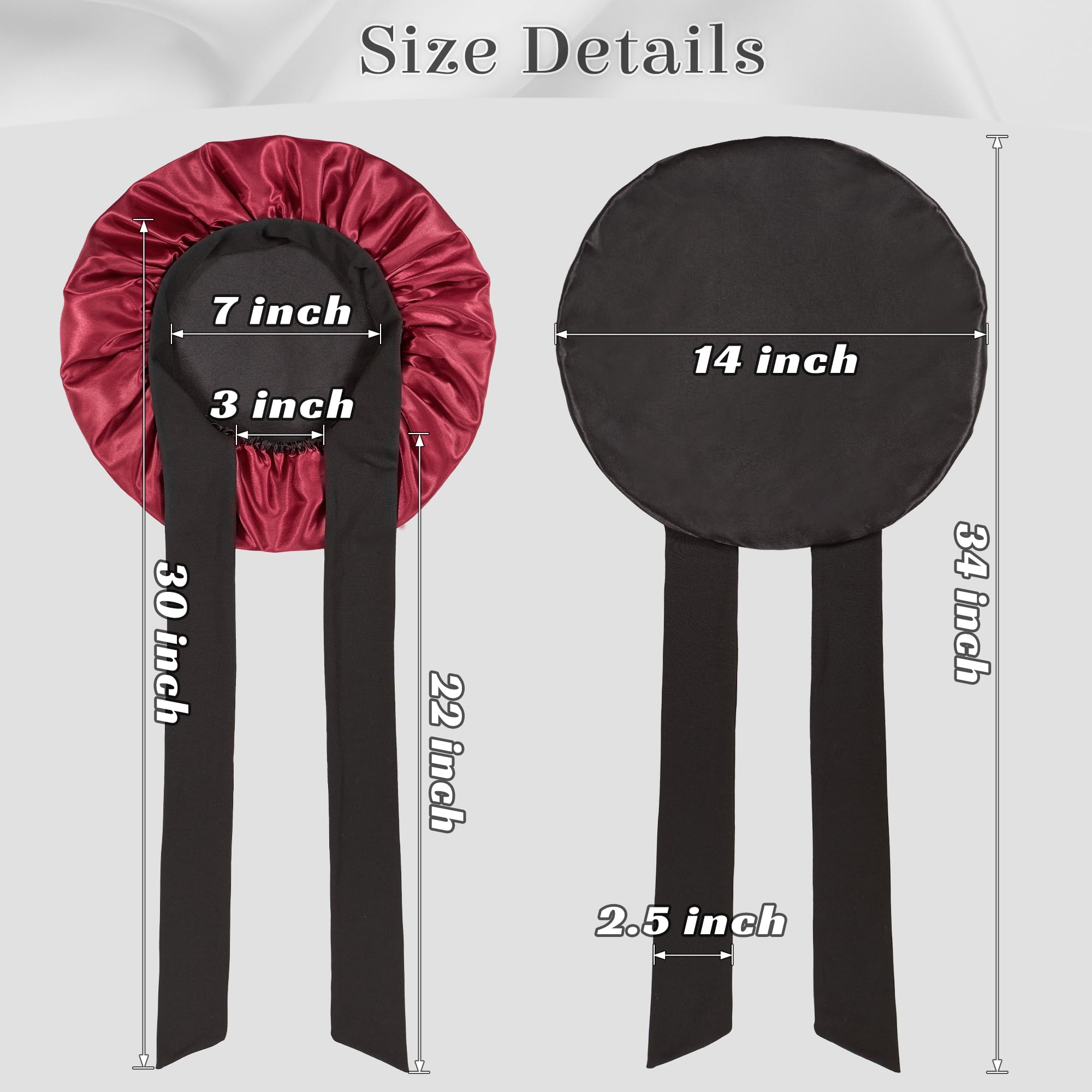 vidsel size comparison with hand illustrating roomy fit for long hair