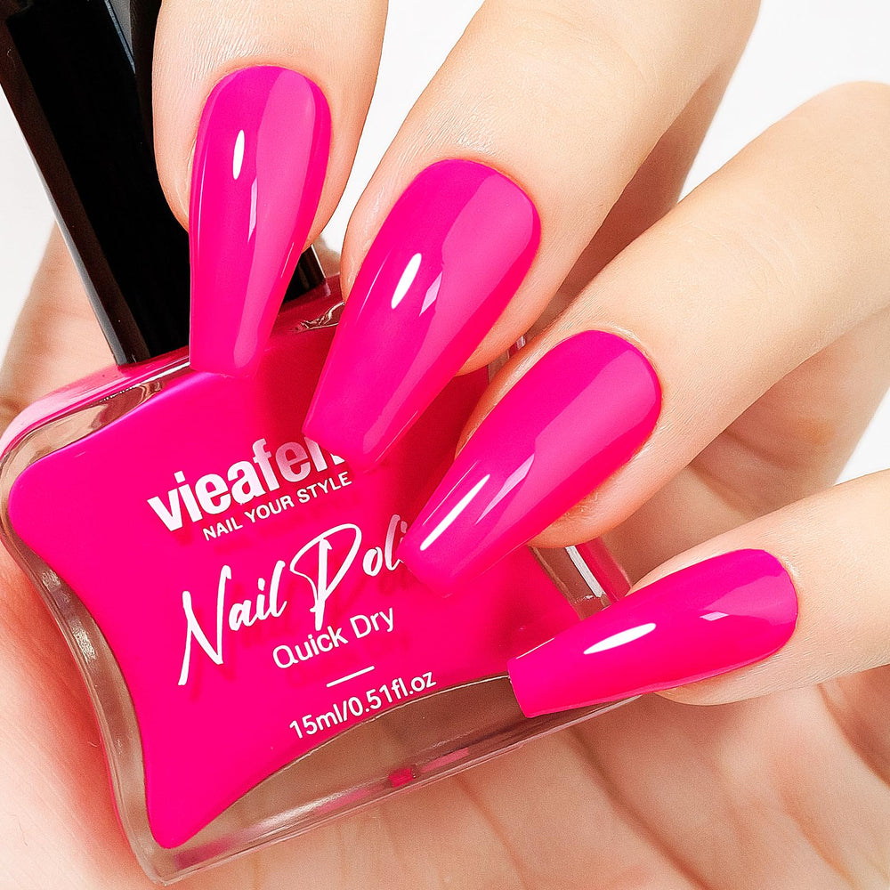 vieafenti front bottle hot pink showing vibrant color and sleek cap for attractive display
