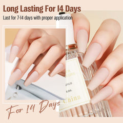 vieafenti brush stroke of matte nude demonstrating smooth coverage and quick-dry benefit