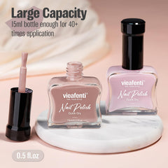 vieafenti polish with base and top coat, layered protection and durability benefit