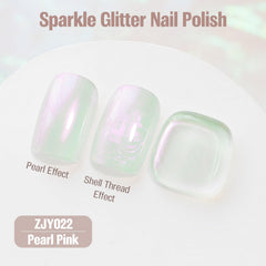 vieafenti nail tip demonstrating pearl pink finish and realistic scale comparison