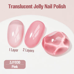 vieafenti three swatches showing sheer, medium, and jelly pink opacity