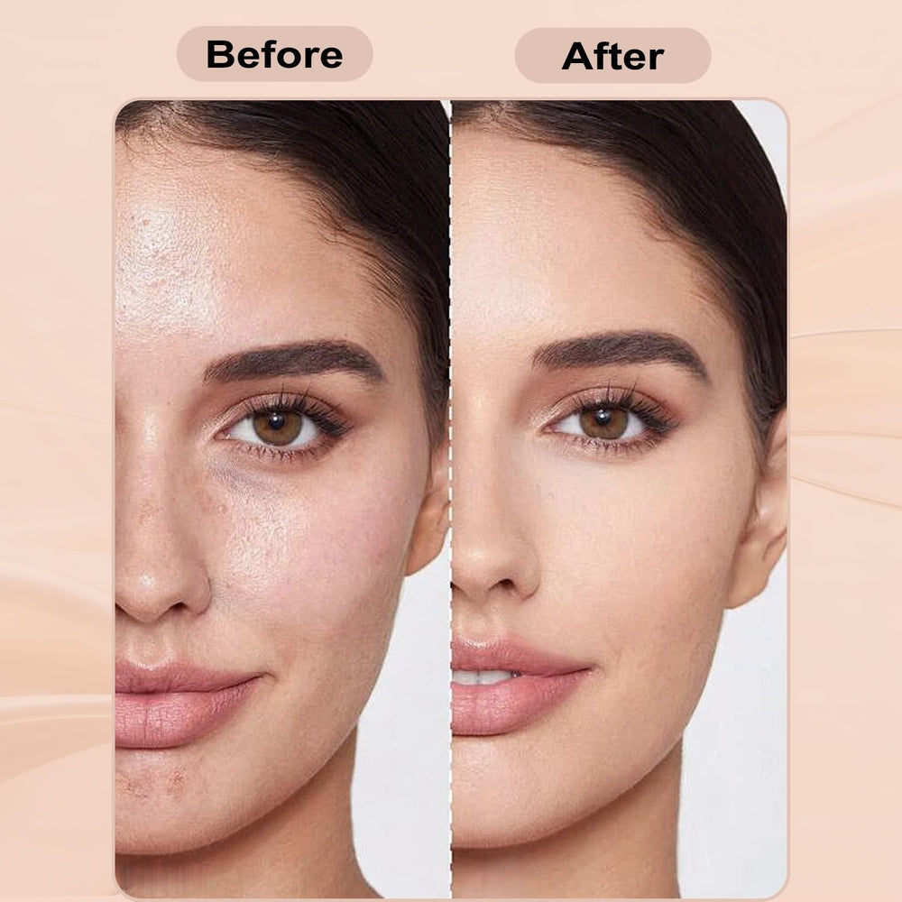vienflona open compact with sponge demonstrating easy reapplication
