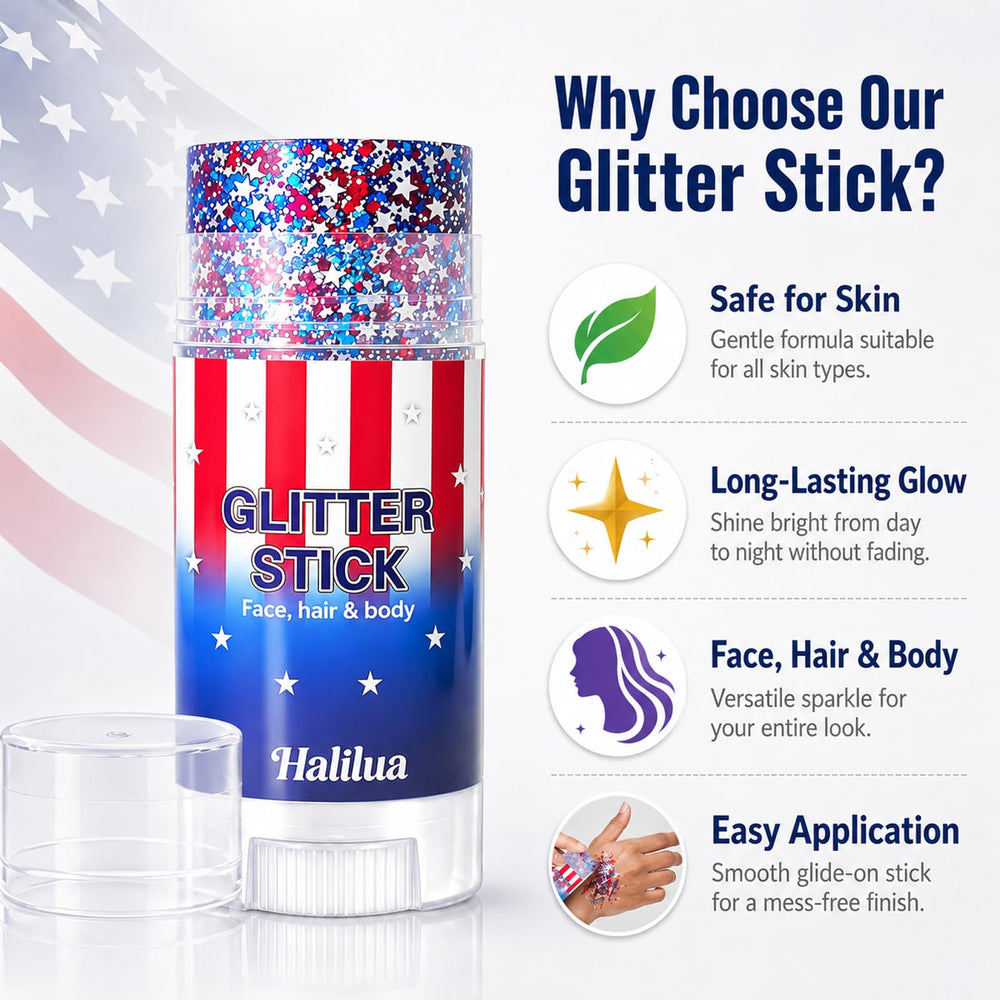 Vienflona used to create red white blue hair stripe for durable color