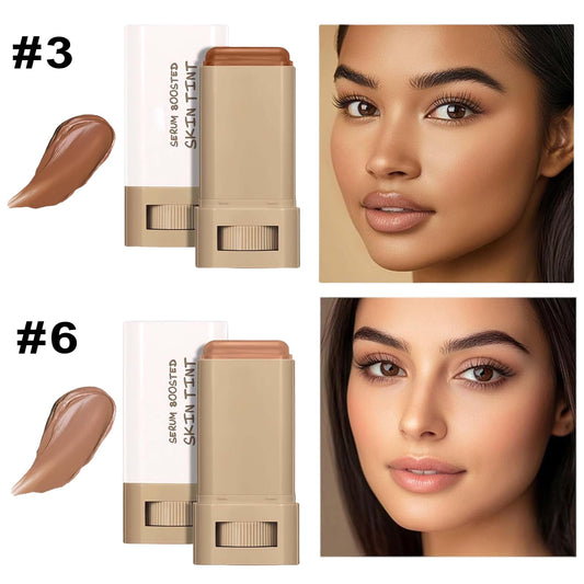 Vienflona stick open texture close-up reveals creamy serum finish