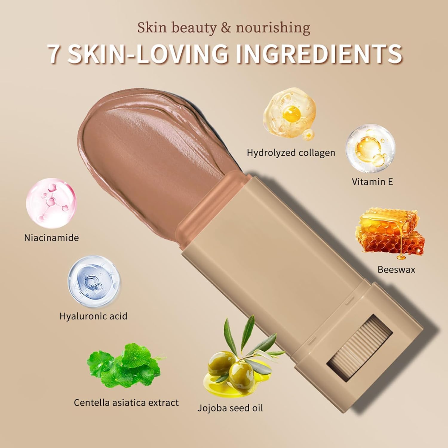 Vienflona stick inside makeup bag illustrating portability for touch-ups on-the-go
