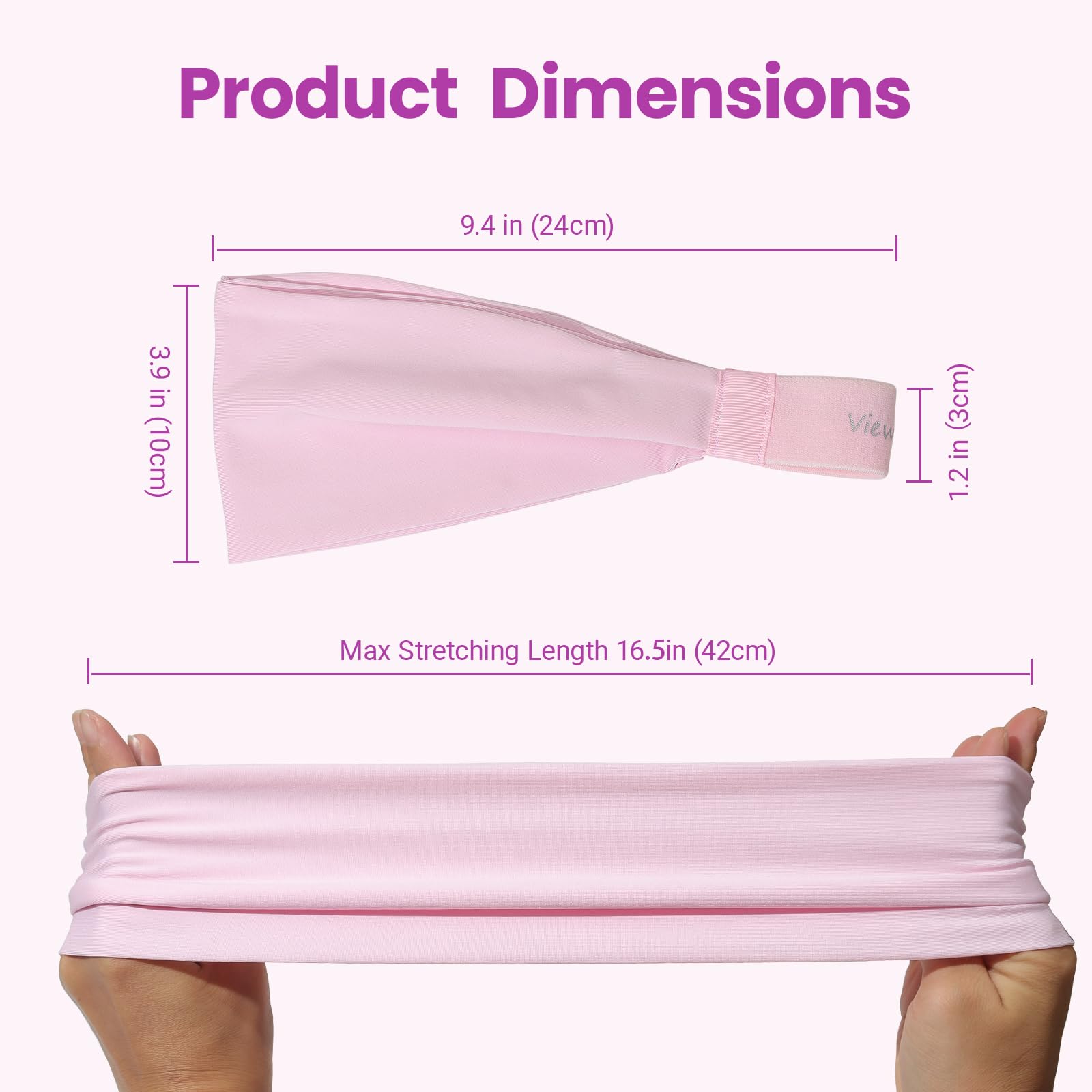 Viewind size comparison on hand conveying lightweight under 17g and stretch fit