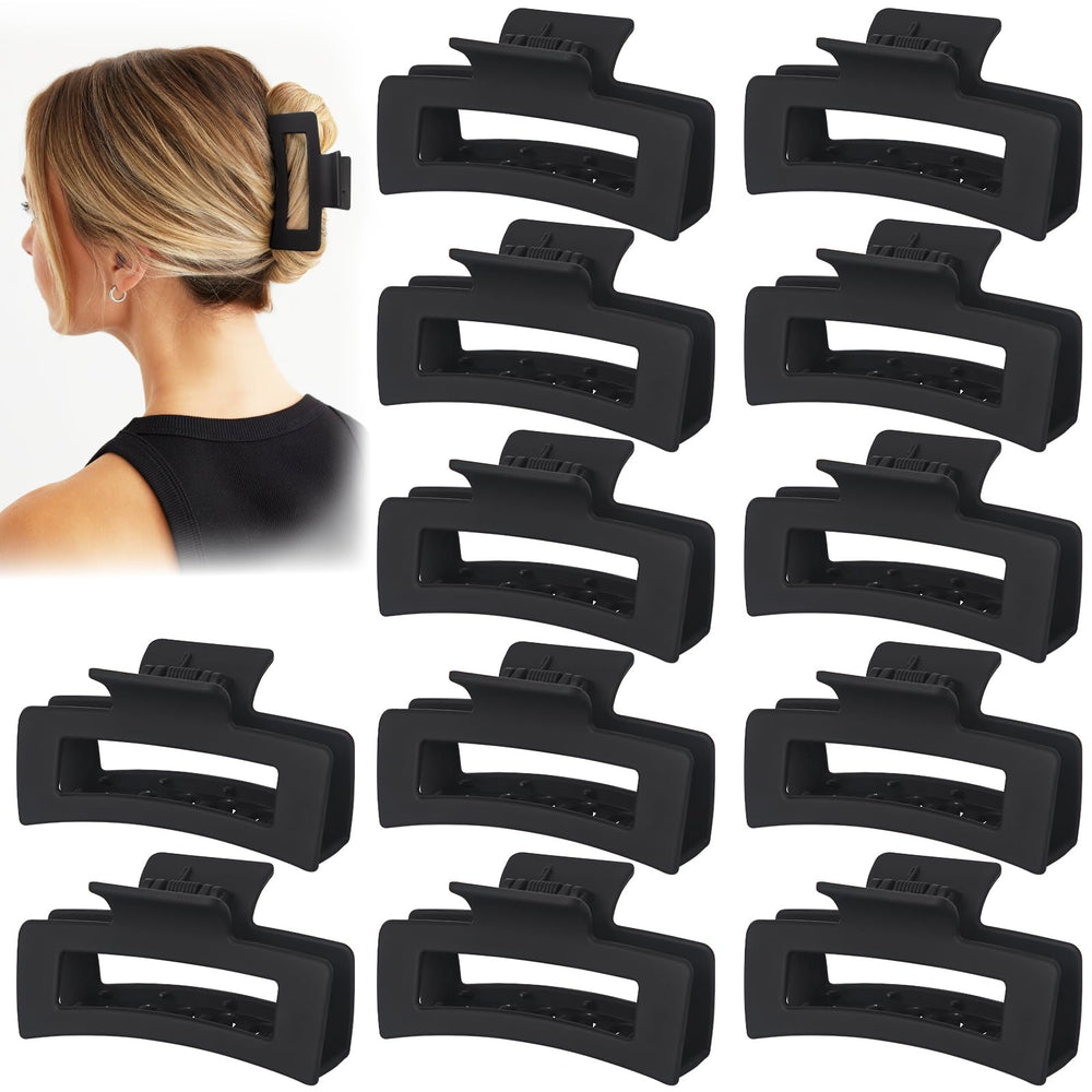 Vigorpace front view of 12 black clips showing pack and compact convenience