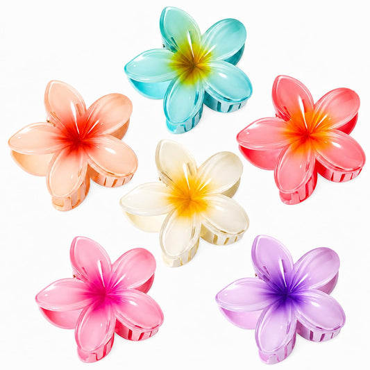 Vigorpace front packaging showing six colorful hibiscus clips for gifting benefit