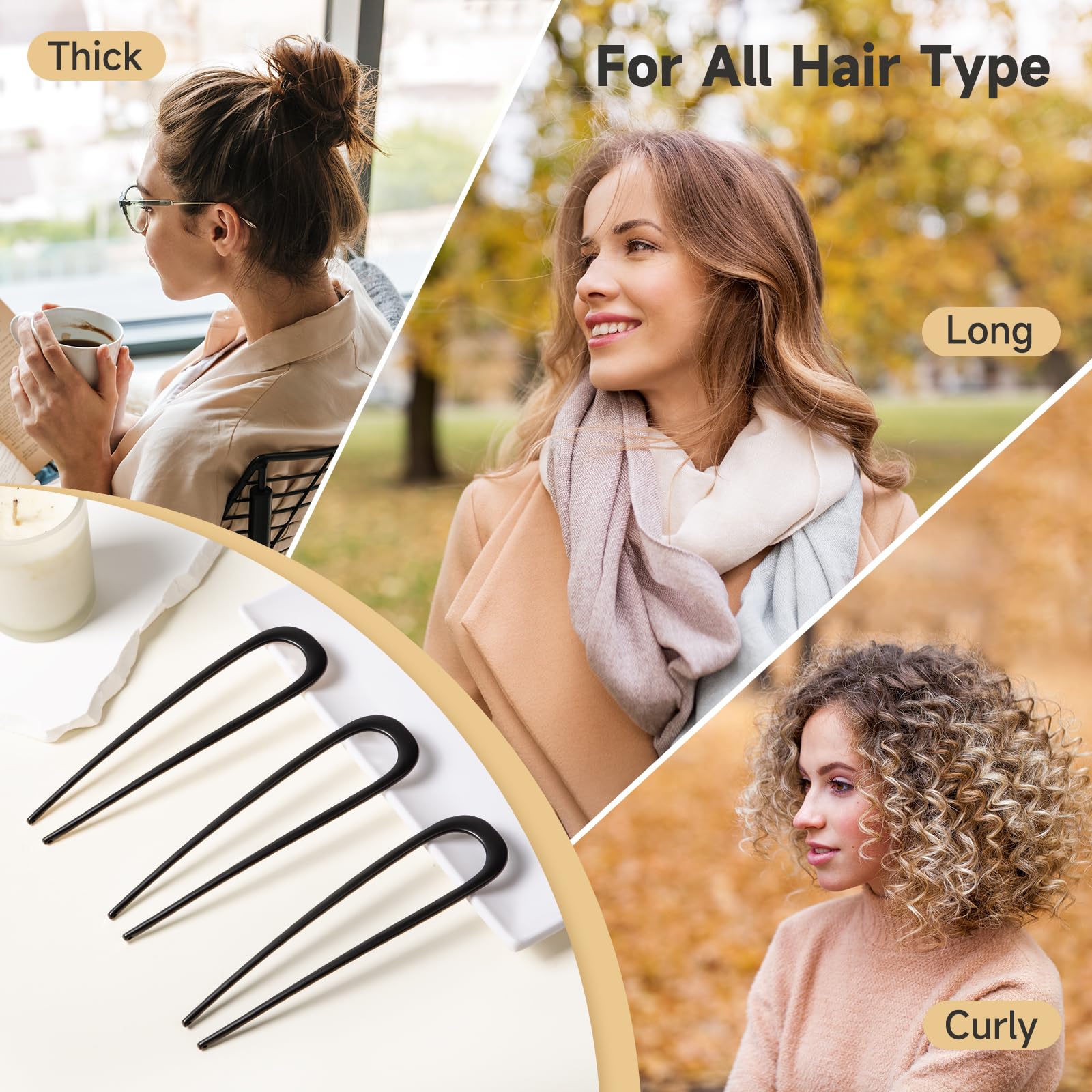 Vigorpace three pins laid flat showing U-shape and slim profile