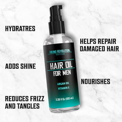 Viking Revolution applied to mid-lengths demonstrating smoother, frizz-controlled hair