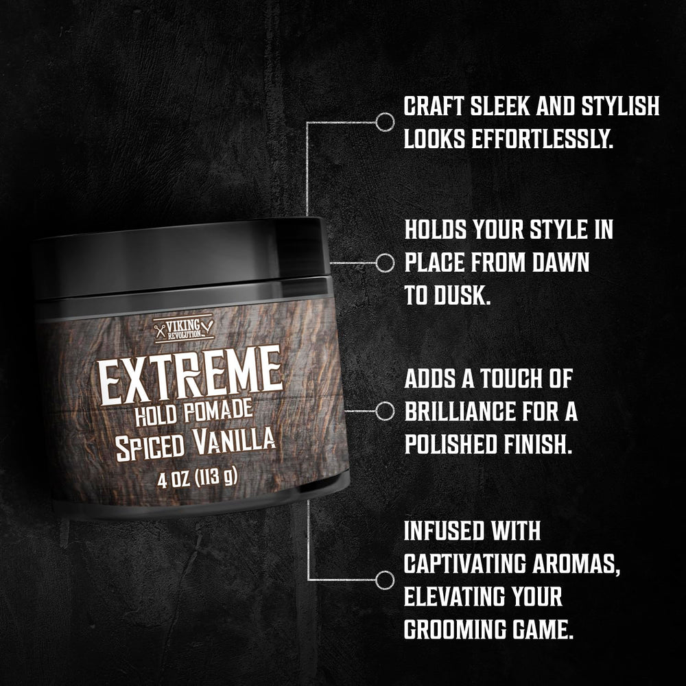 Viking Revolution pomade on hands ready to apply for controlled styling and quick rinse