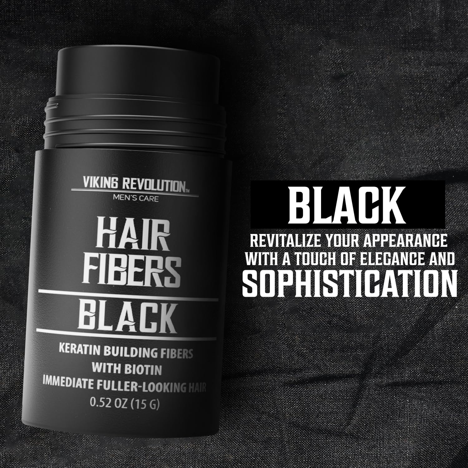 Viking Revolution before and after images showing fuller hair and improved appearance benefit