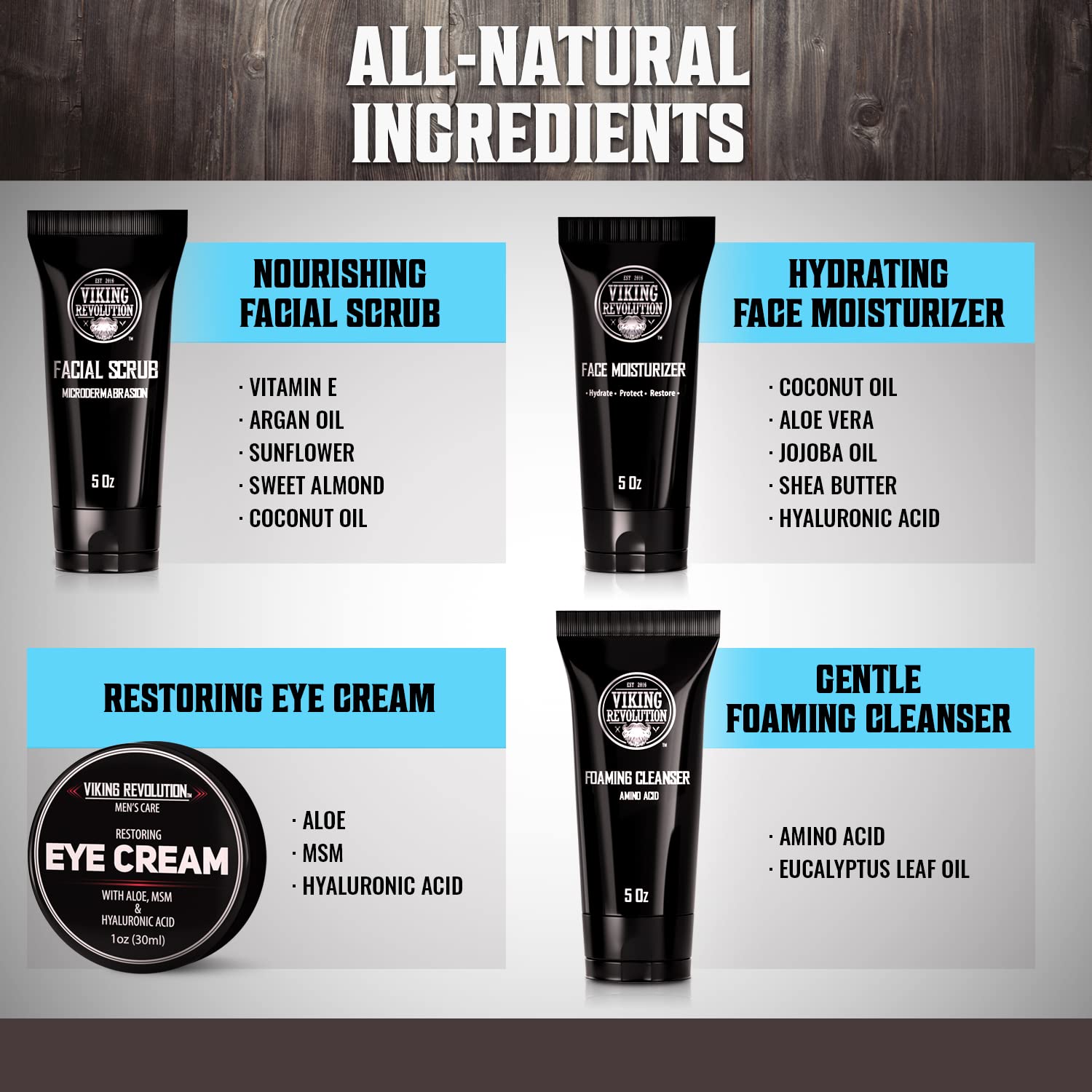 Viking Revolution eye cream open jar showing lightweight application benefit