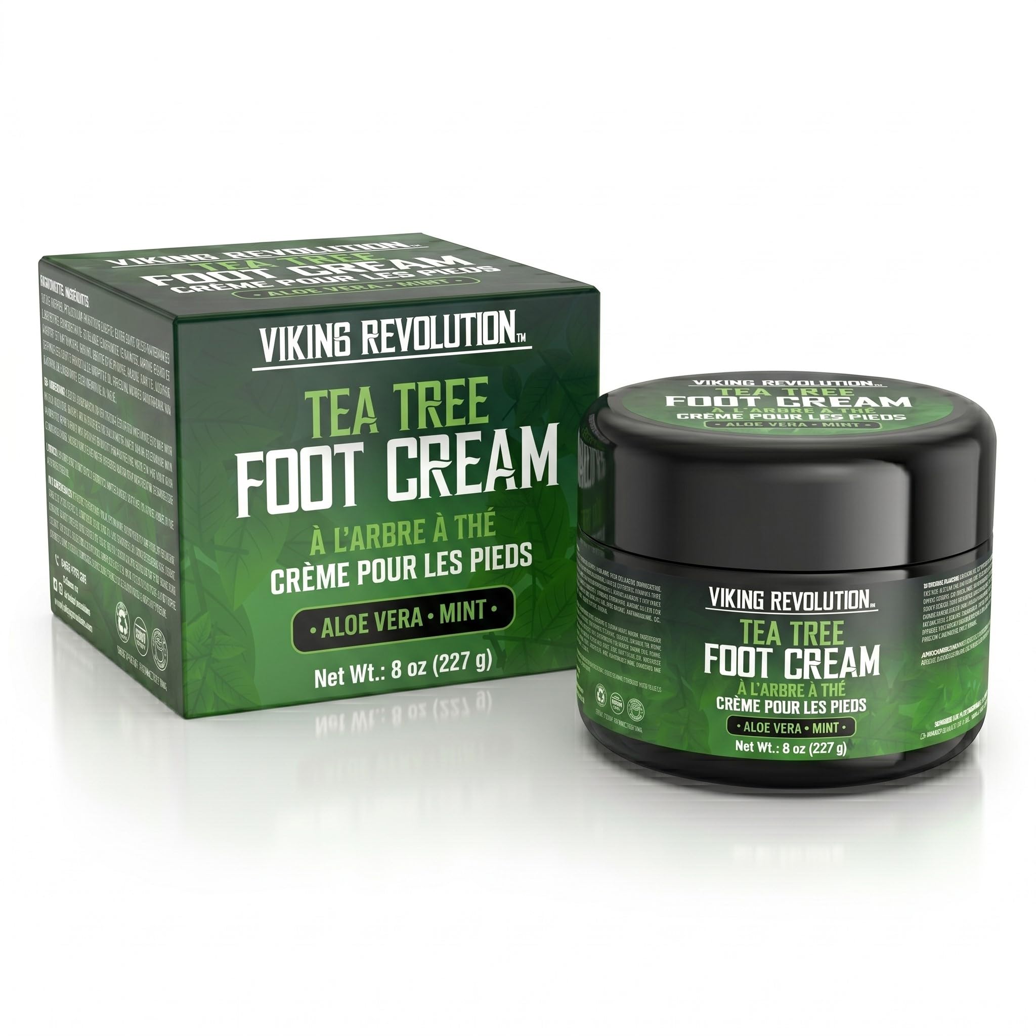 Viking Revolution cream applied then covered with socks for overnight moisture lock