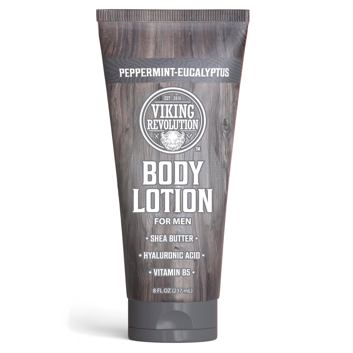 Viking Revolution front packaging showing 8oz bottle and label, clear product information benefit