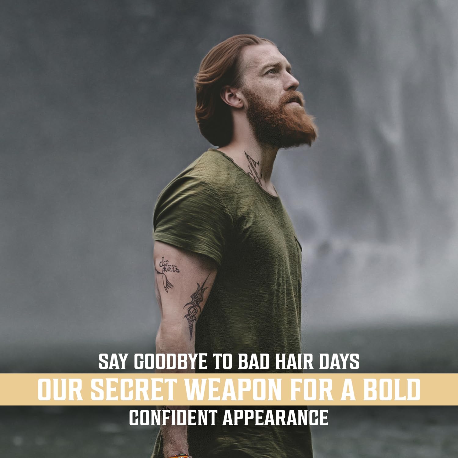 Viking Revolution in-use on model creating textured beachy hair with volume