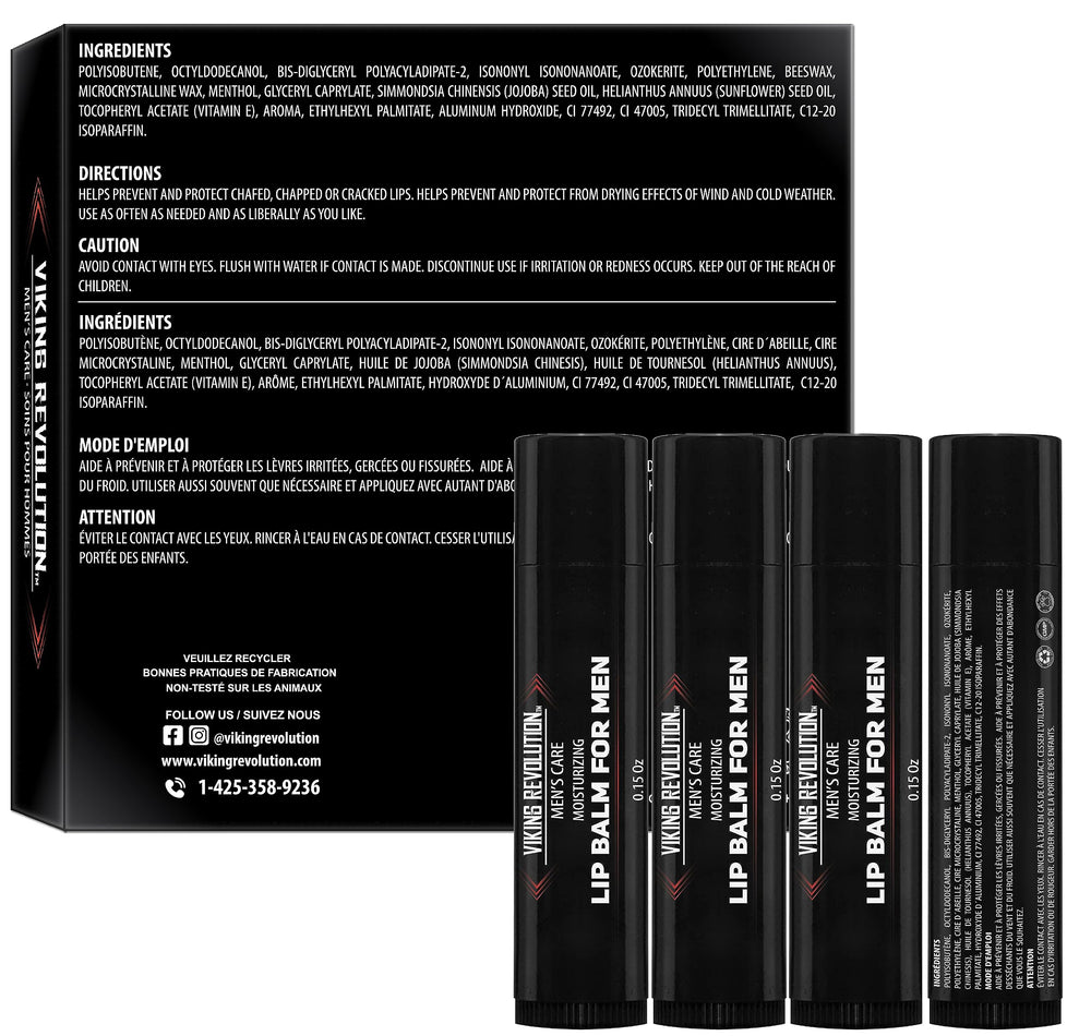 Viking Revolution ingredients label showing natural components and vitamin E benefit