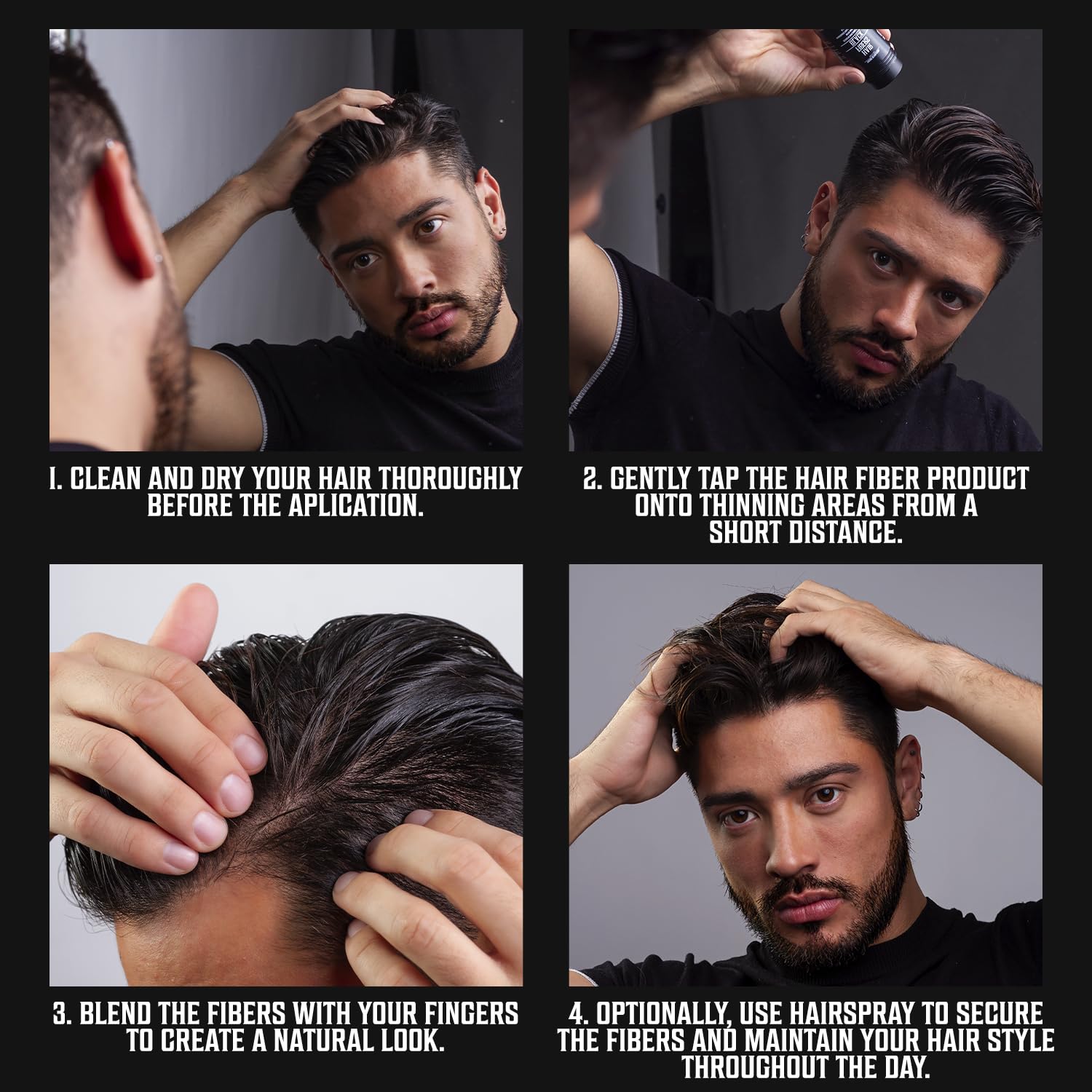 Viking Revolution label close-up displaying keratin and biotin ingredients benefit