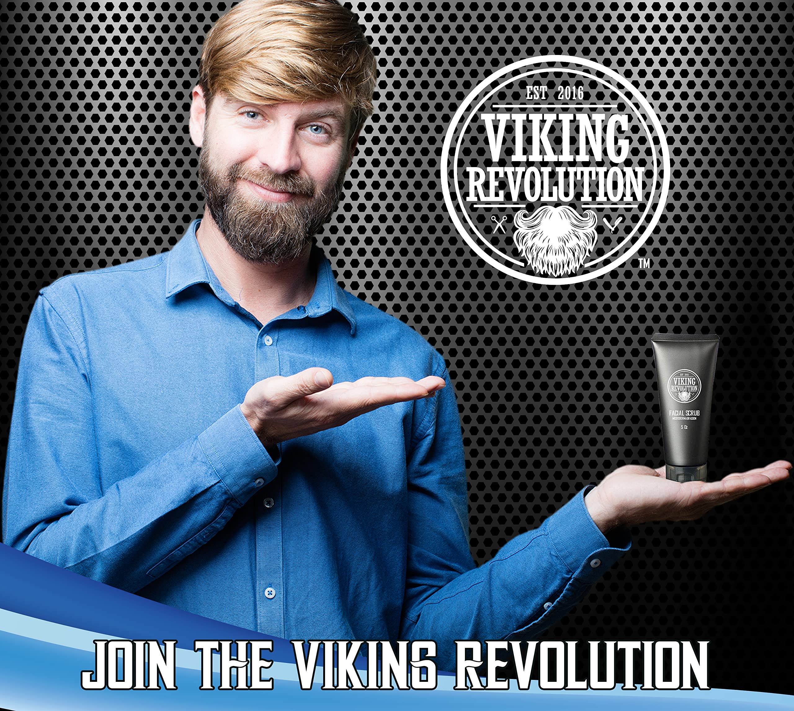 Viking Revolution label detail highlighting key ingredients and benefits