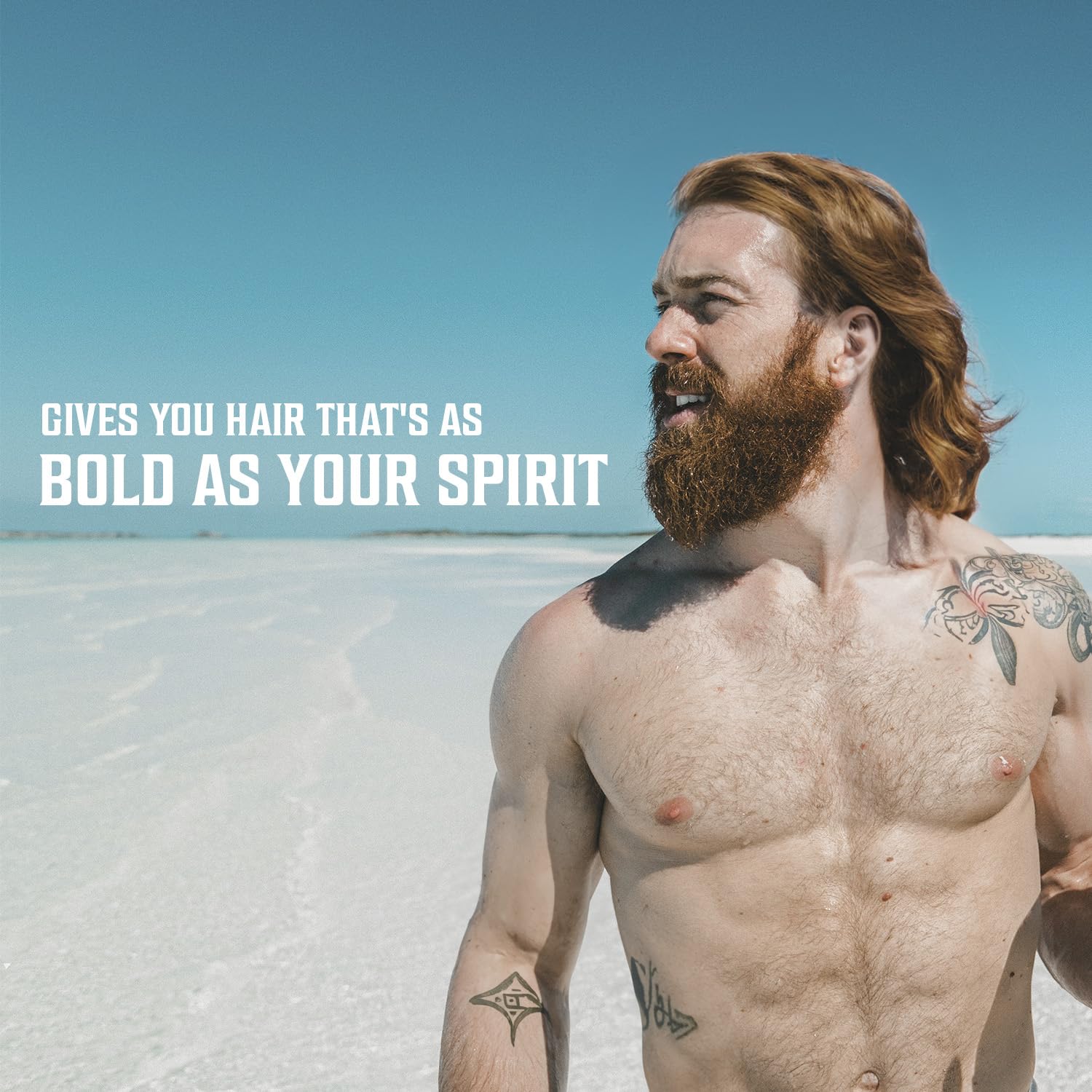 Viking Revolution product in beach lifestyle shot implying fresh coconut scent