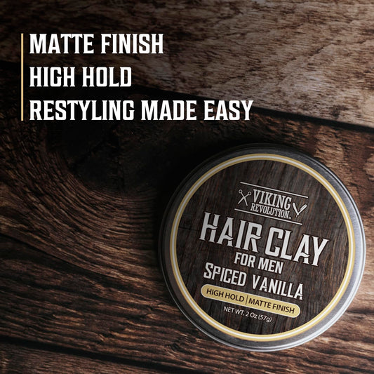 Viking Revolution open jar texture close-up revealing matte clay consistency benefit