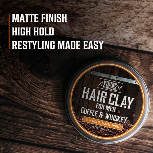 Viking Revolution open jar displaying clay texture for easy styling pickup