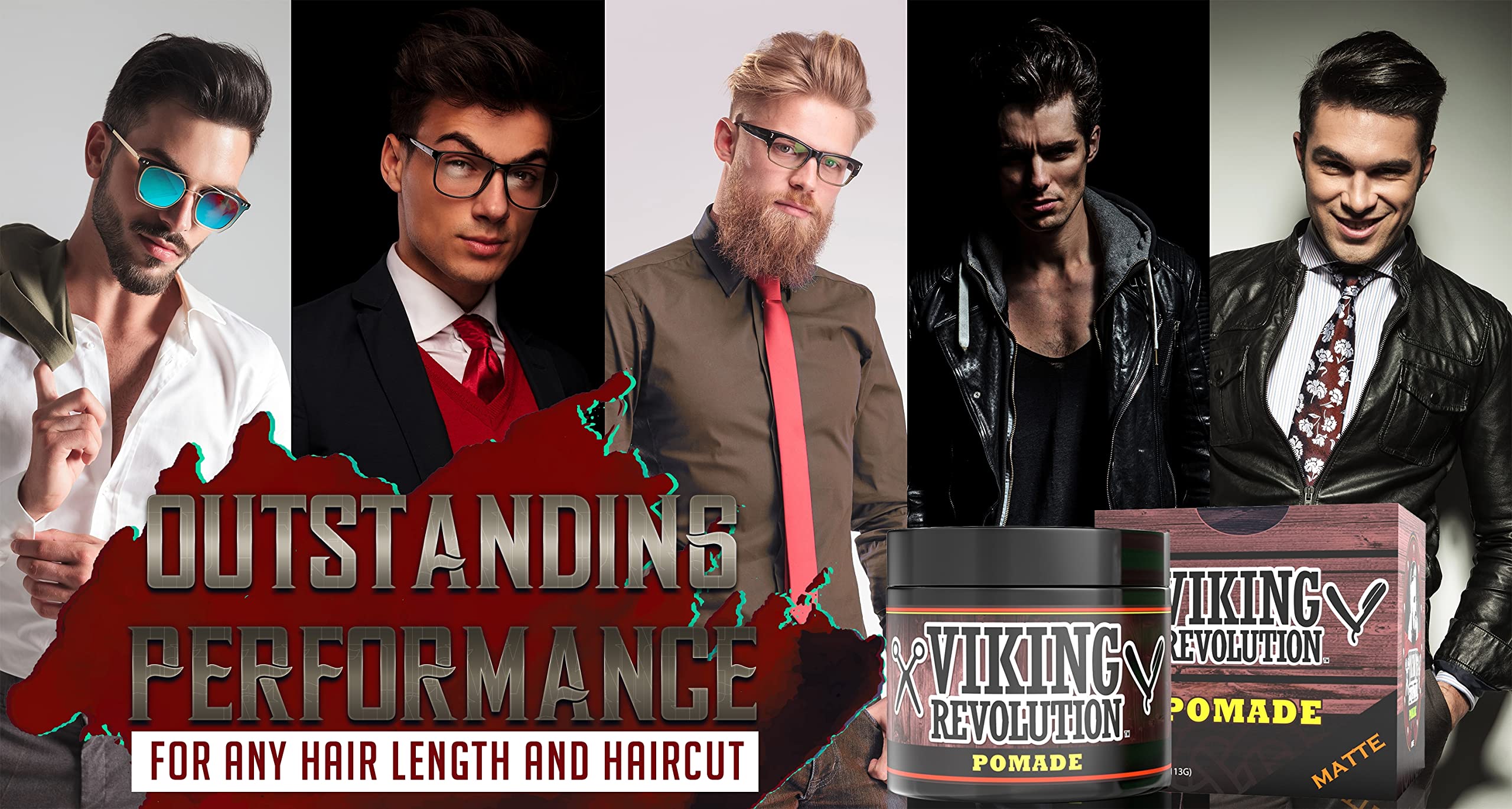 Viking Revolution close-up of pomade texture, easy-to-work consistency