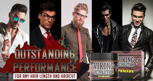 Viking Revolution close-up of pomade texture, easy-to-work consistency