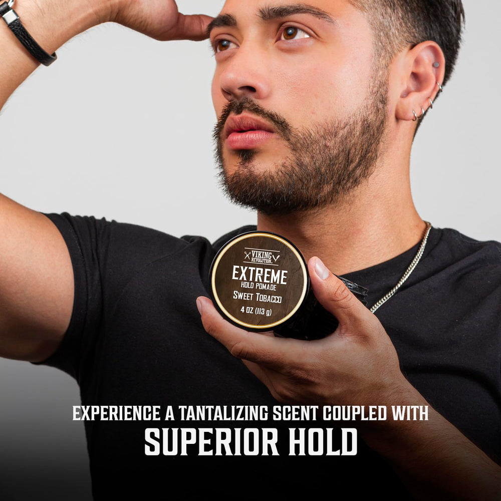 Viking Revolution texture closeup revealing smooth pomade for easy styling