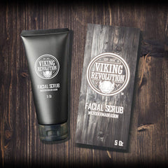 Viking Revolution in-use before shaving reducing razor irritation