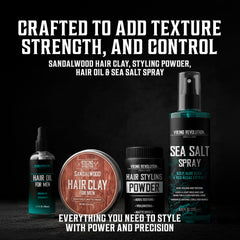 Viking Revolution sea salt spray close-up highlighting gritty texture and lift