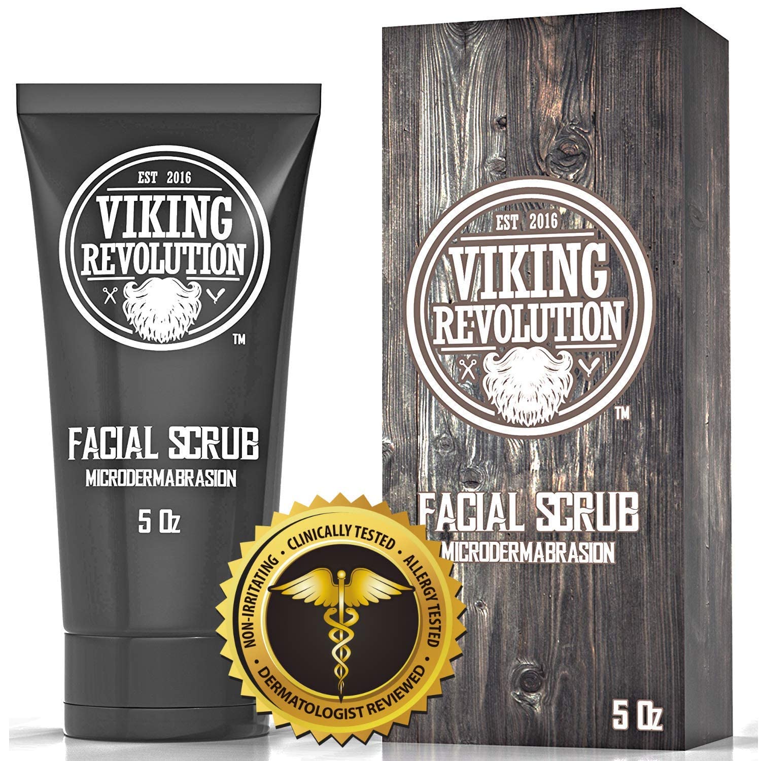 Viking Revolution beside razor showing product size and scale