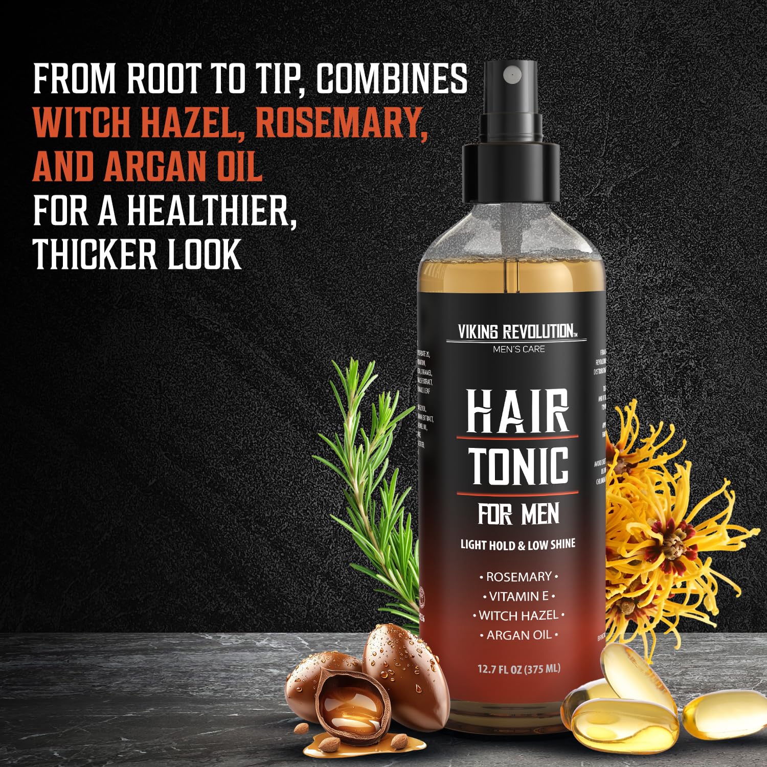 Viking Revolution spray action misting hair for quick styling and lightweight hold benefit