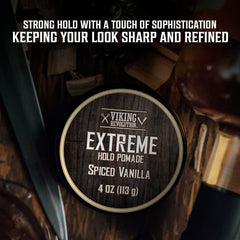 Viking Revolution styled hair before and after demonstrating high shine and structure