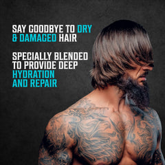 Viking Revolution texture drop on hand highlighting lightweight, non-greasy finish