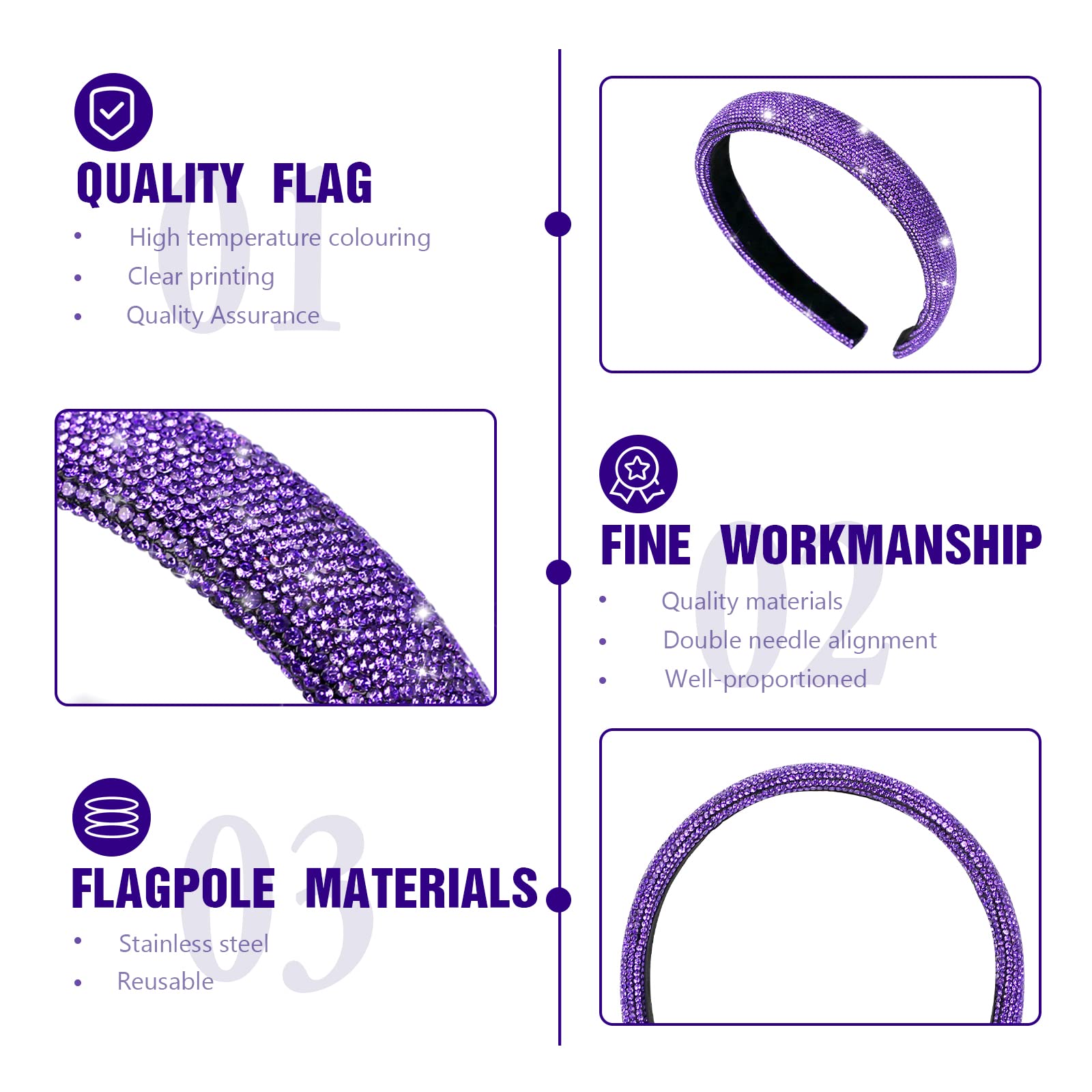 vin beauty side profile shows band width and wrapped cloth for comfortable wear