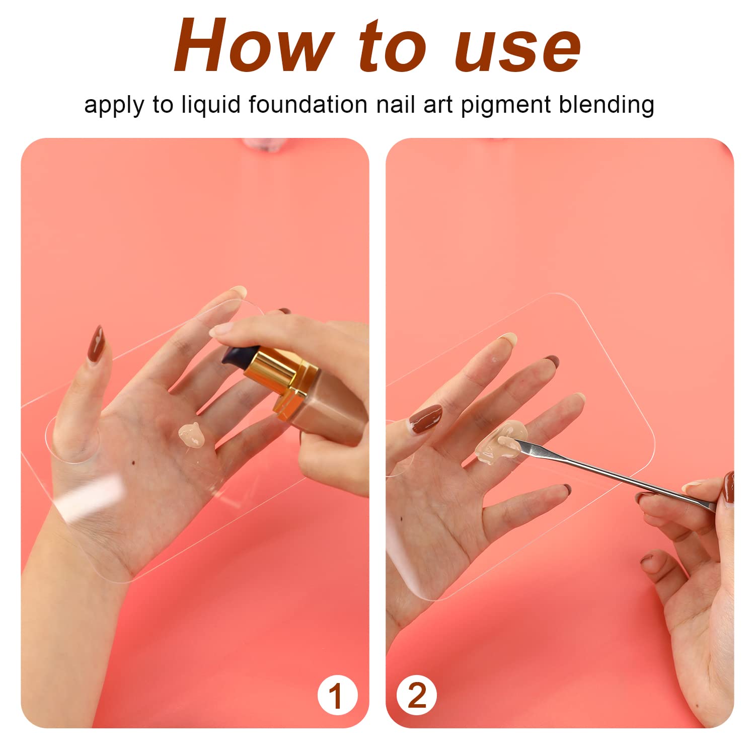 Vin Beauty pallet thumb hole grip demonstrates comfortable one-handed control