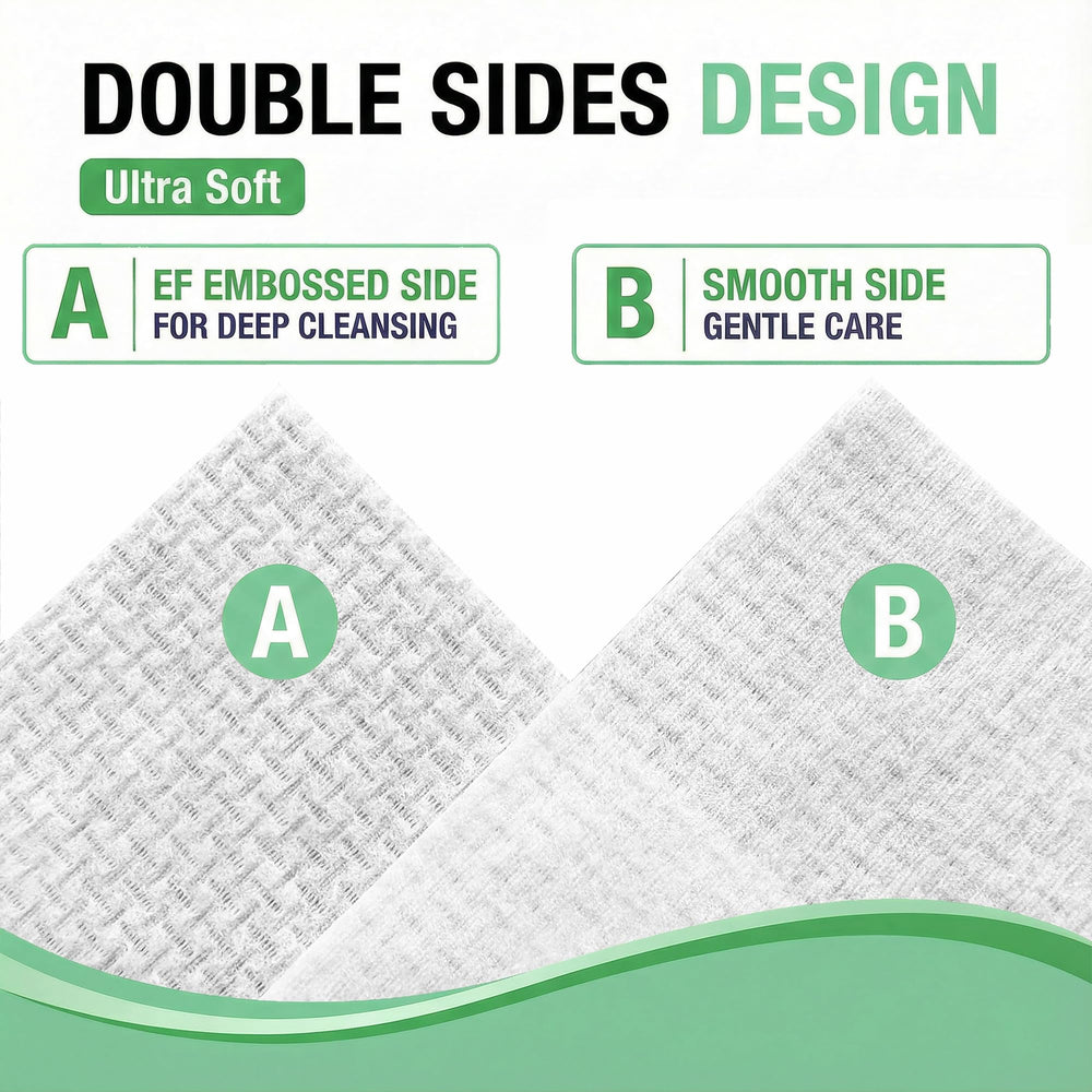Vinda clean single XL towel flat to display full size and softness benefits
