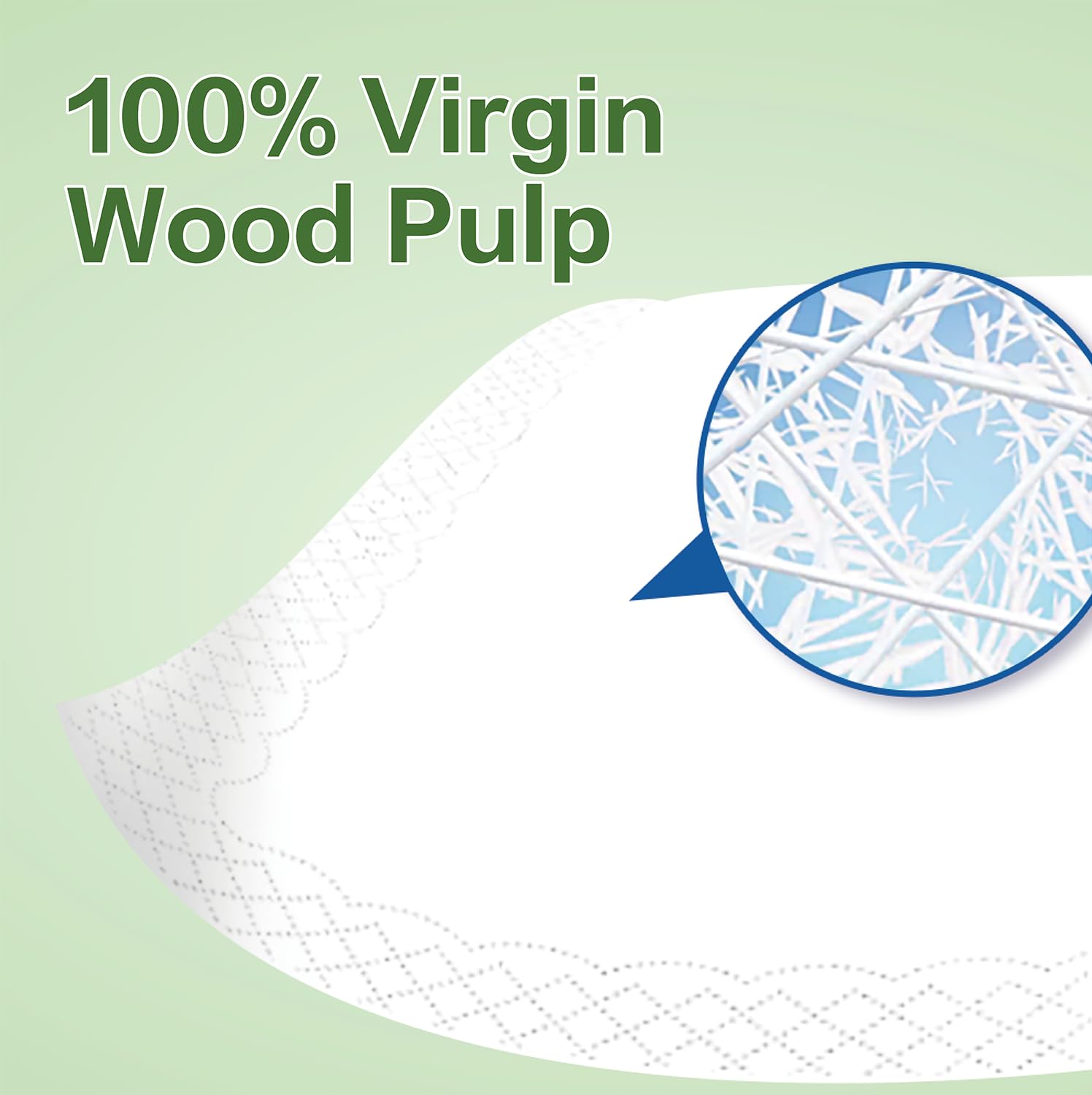 Vinda close-up of tissue texture illustrating softness and ply