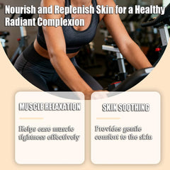Vingtank cream being applied to shoulder for targeted soothing and muscle comfort