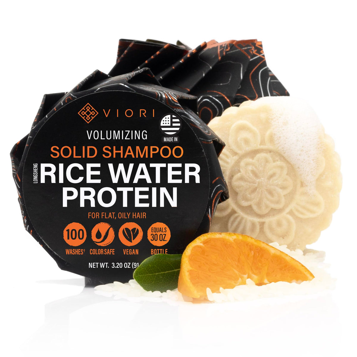 Viori front packaging showing bar and eco-friendly box for clear storage benefit