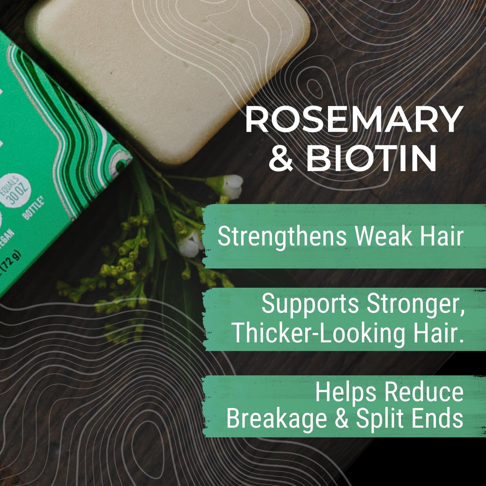 Viori rosemary bar close-up texture highlighting creamy conditioning formula benefits