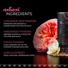 Viori powder on fingertip showing easy blendability and targeted use