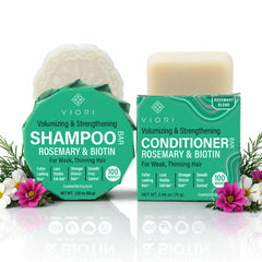 Viori front packaging of rosemary biotin bars showing product benefit