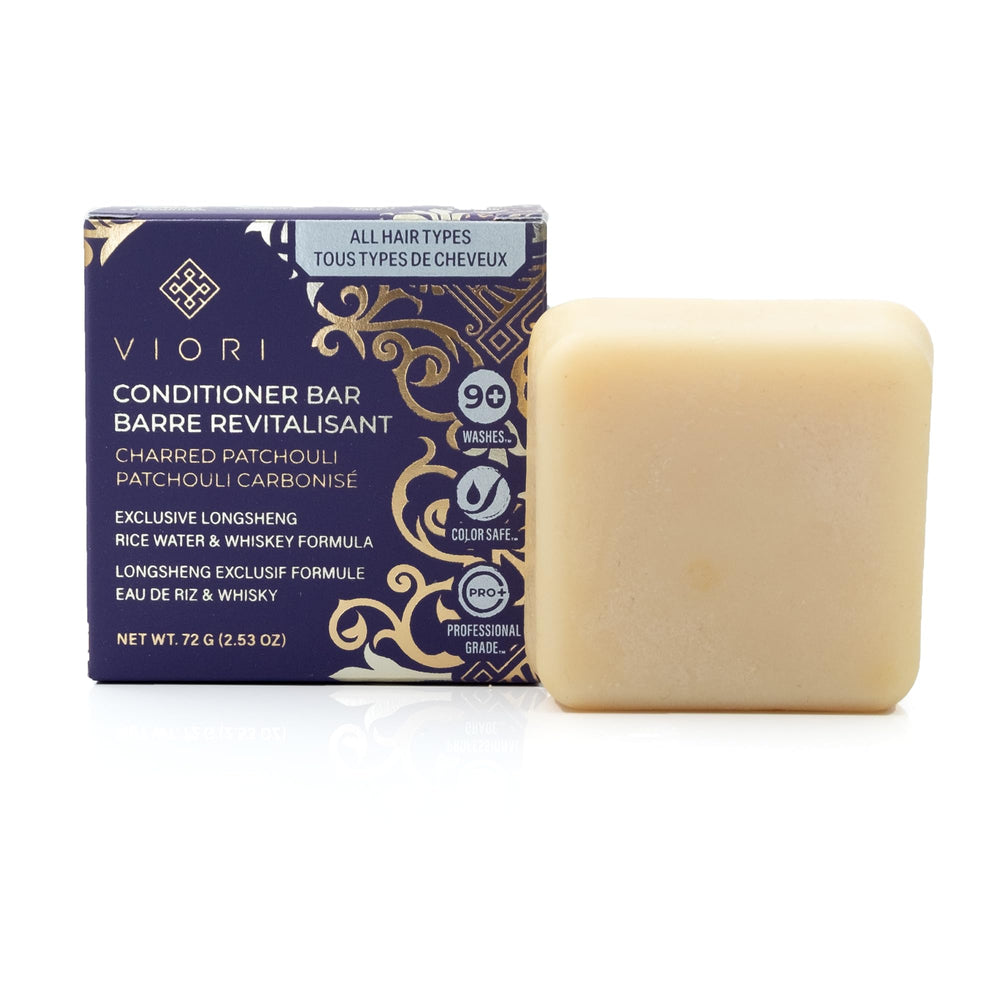 Viori Hamish & Co. front packaging showing plastic-free box and bar benefit