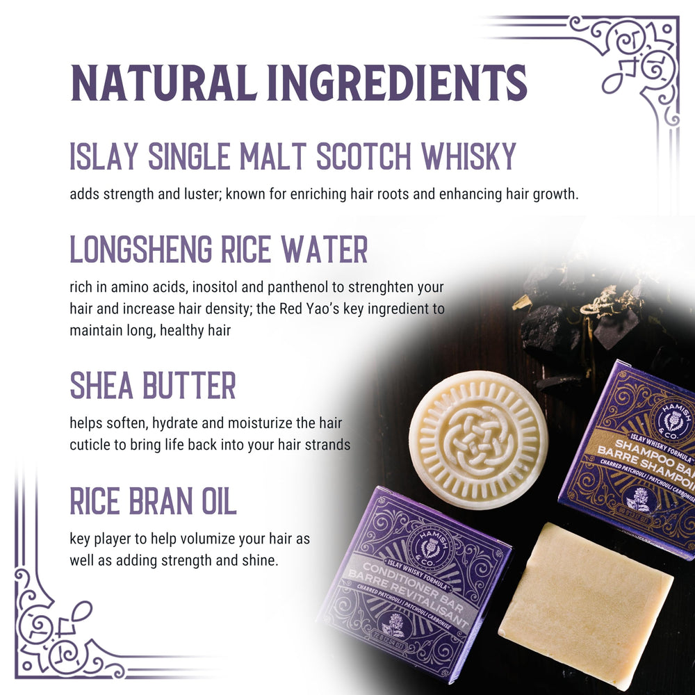 Viori Hamish & Co. conditioner bar in hand demonstrating easy application convenience