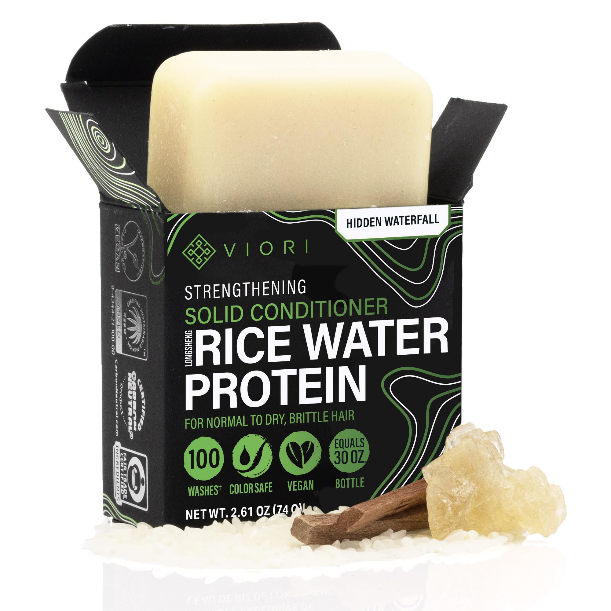 Viori front packaging showing compact bar, convenient and eco-friendly